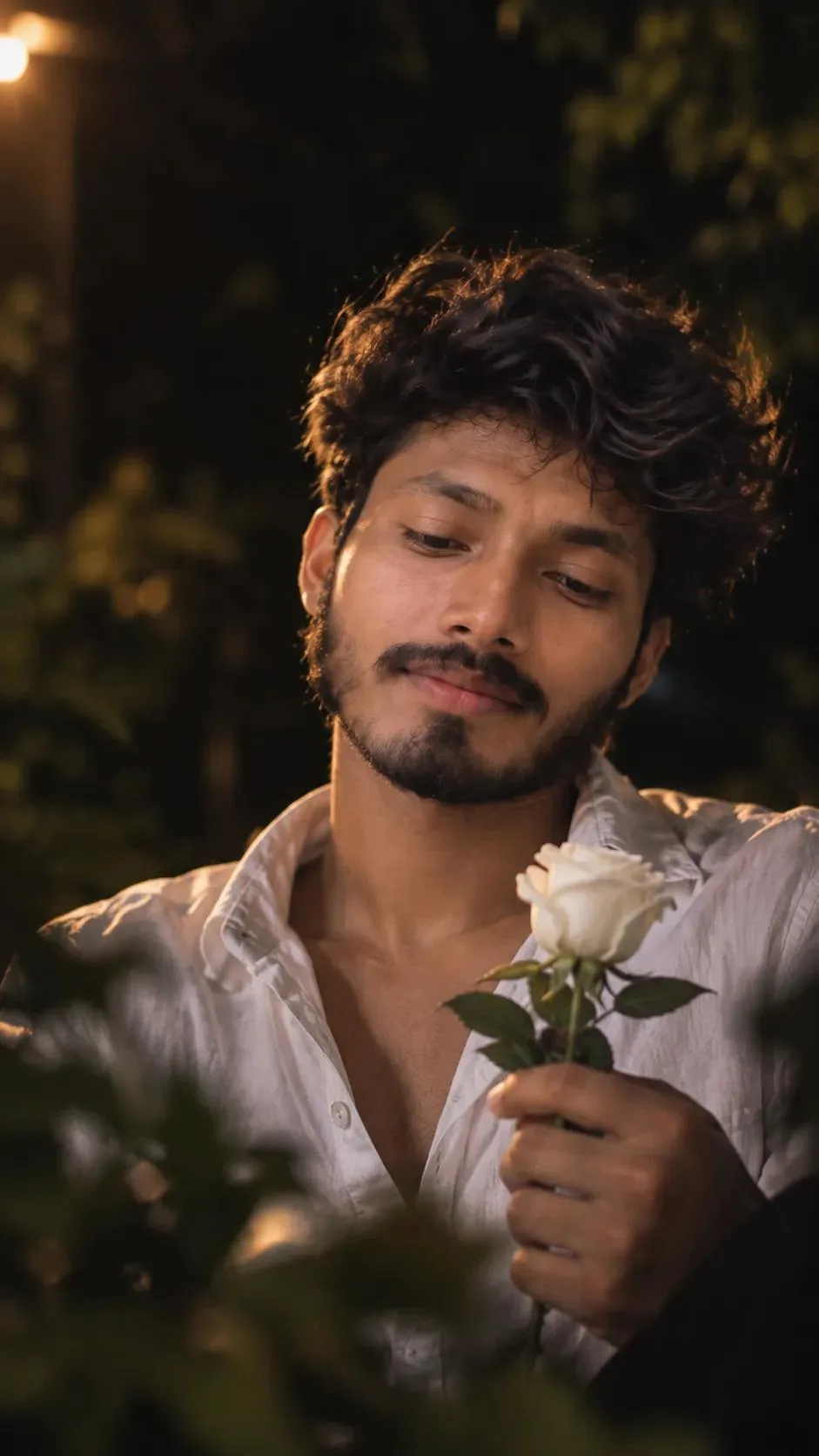 Ultra-realistic cinematic portrait of a young man