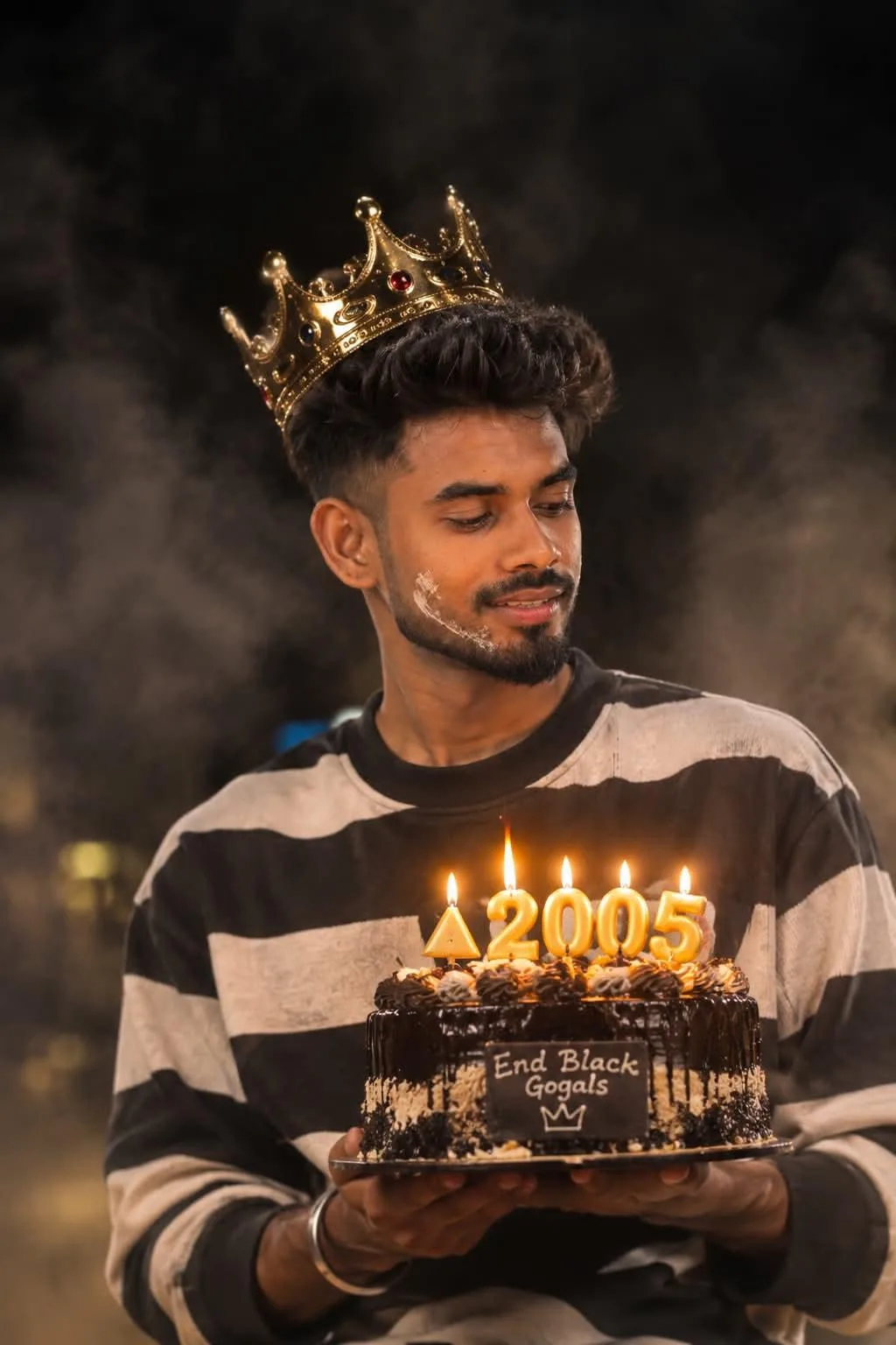 Ultra realistic happy birthday boy photography