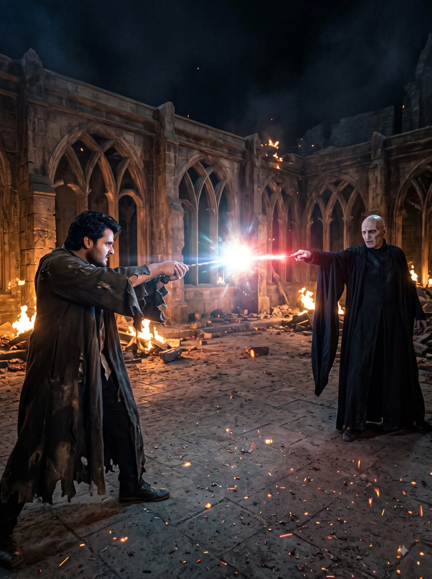 Fight - Harry Potter ai image prompt