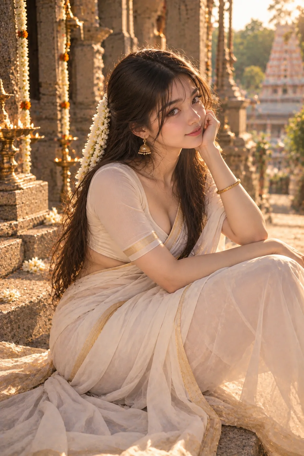 Sofia — South Indian Golden Hour 🌼