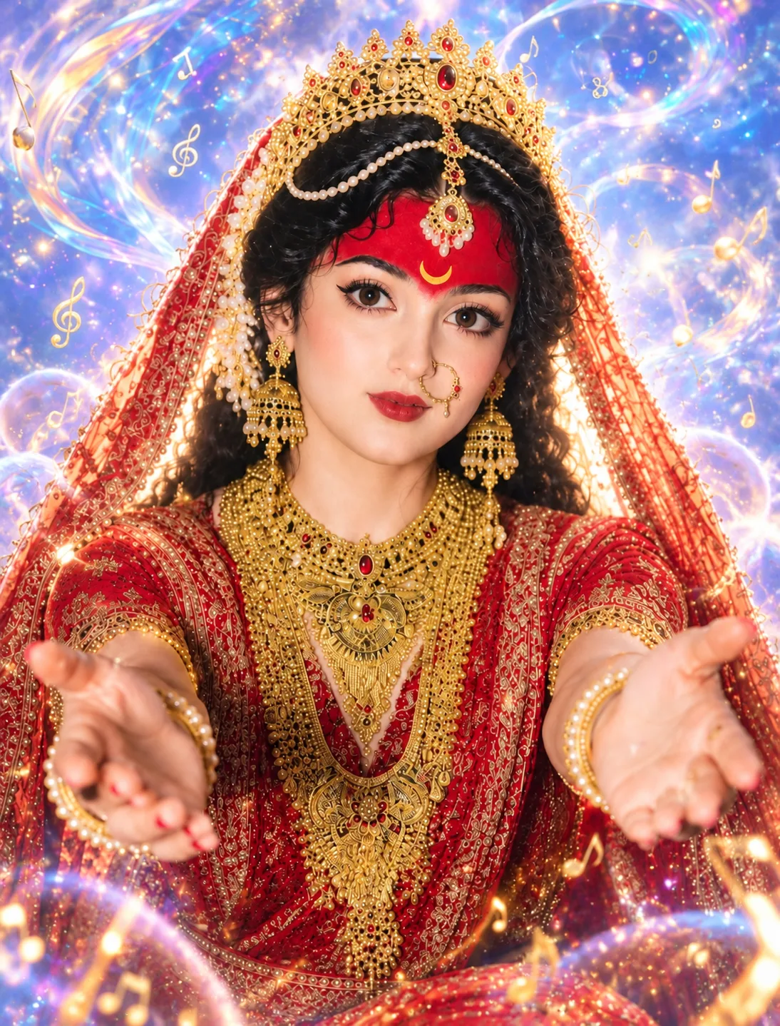 Divine Royal Bride — Golden Goddess Portrait