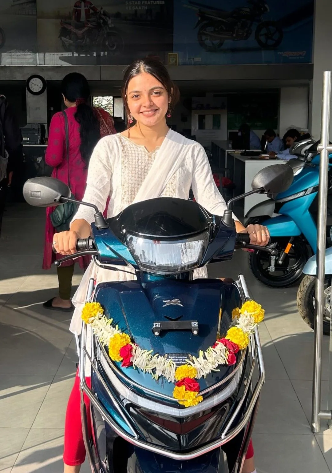 New Scooter Delivery – Traditional Indian Portrait