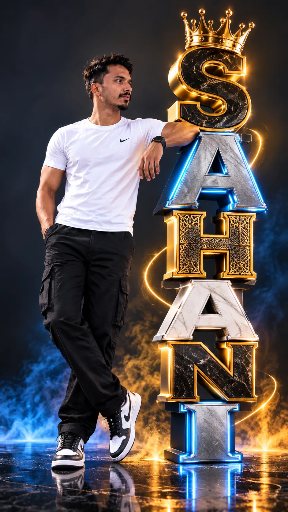 SAHANI 👑 | Luxury 3D Name Art | Cinematic AI Editing