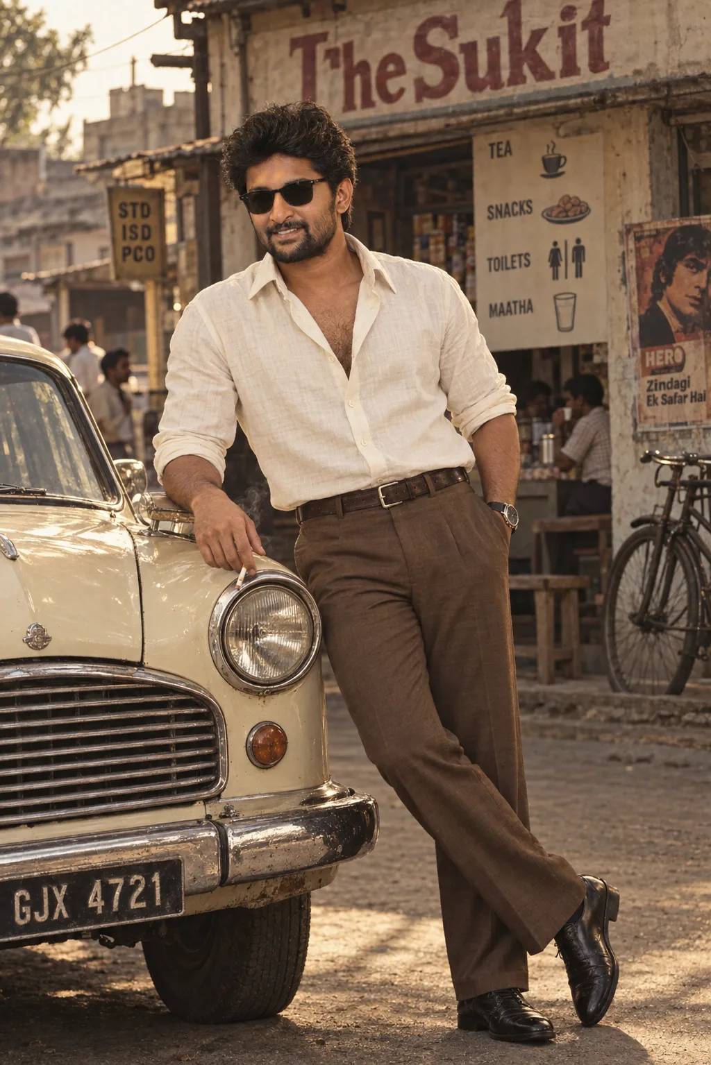 Vintage 1980s Indian Retro Style 🚘✨