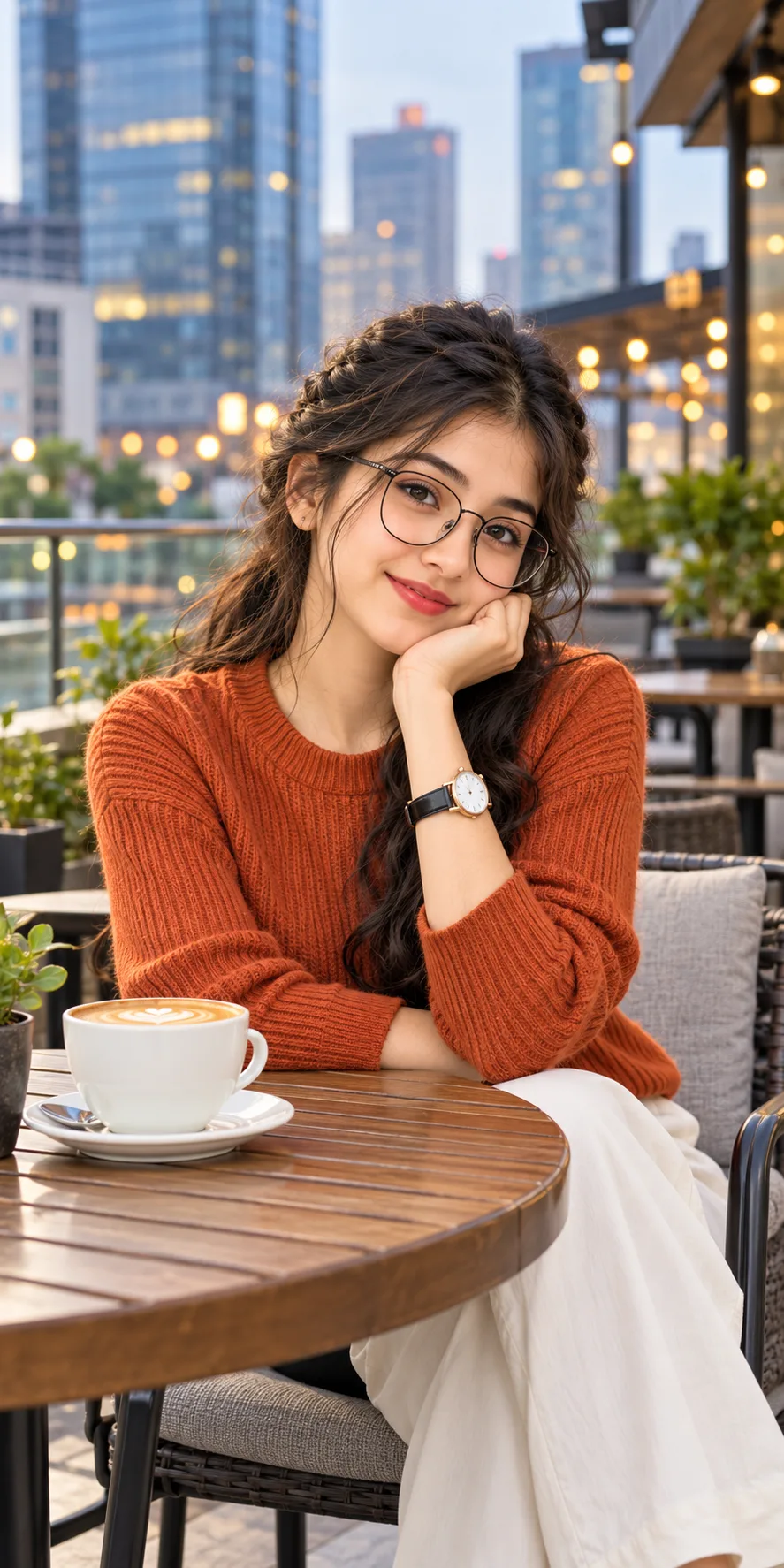 Cozy Cafe Girl Aesthetic 🤎 | AI Lifestyle Portrait | Pinterest Trending 2026