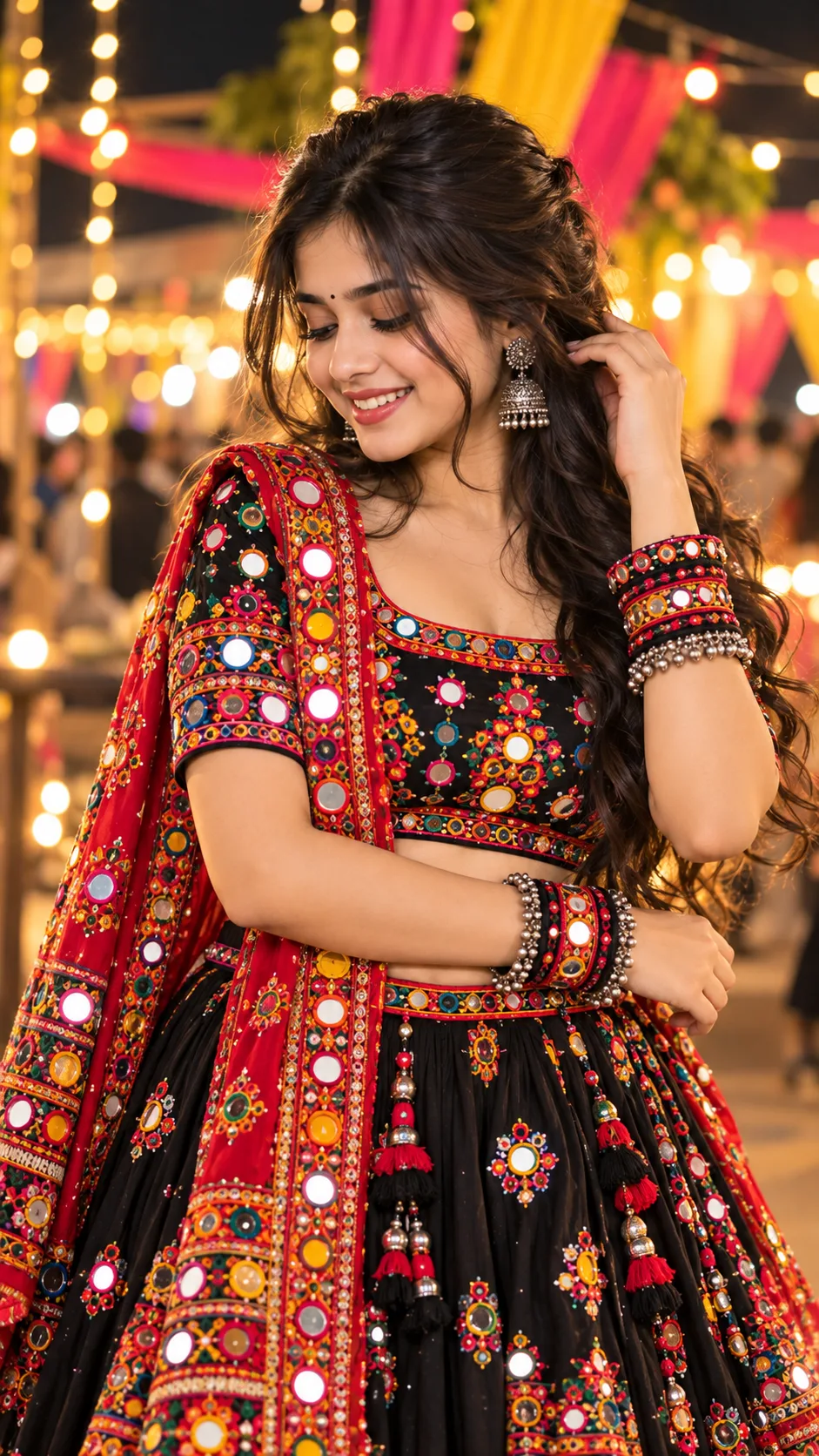 Black Chaniya Choli Look ❤️✨ | Navratri Special 2026