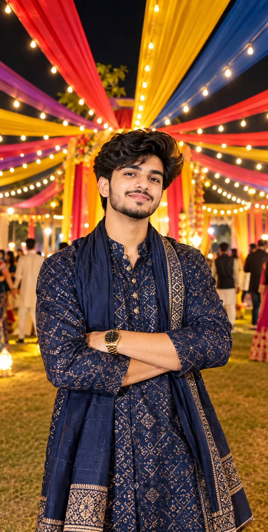 Stylish Indian Boy Traditional Look 🔥💙 | Festive Kurta Portrait | Trending Instagram Aesthetic 2026