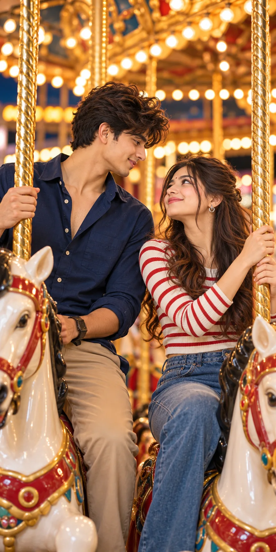 Romantic Couple Carousel Photoshoot ❤️ | Dreamy Aesthetic Love