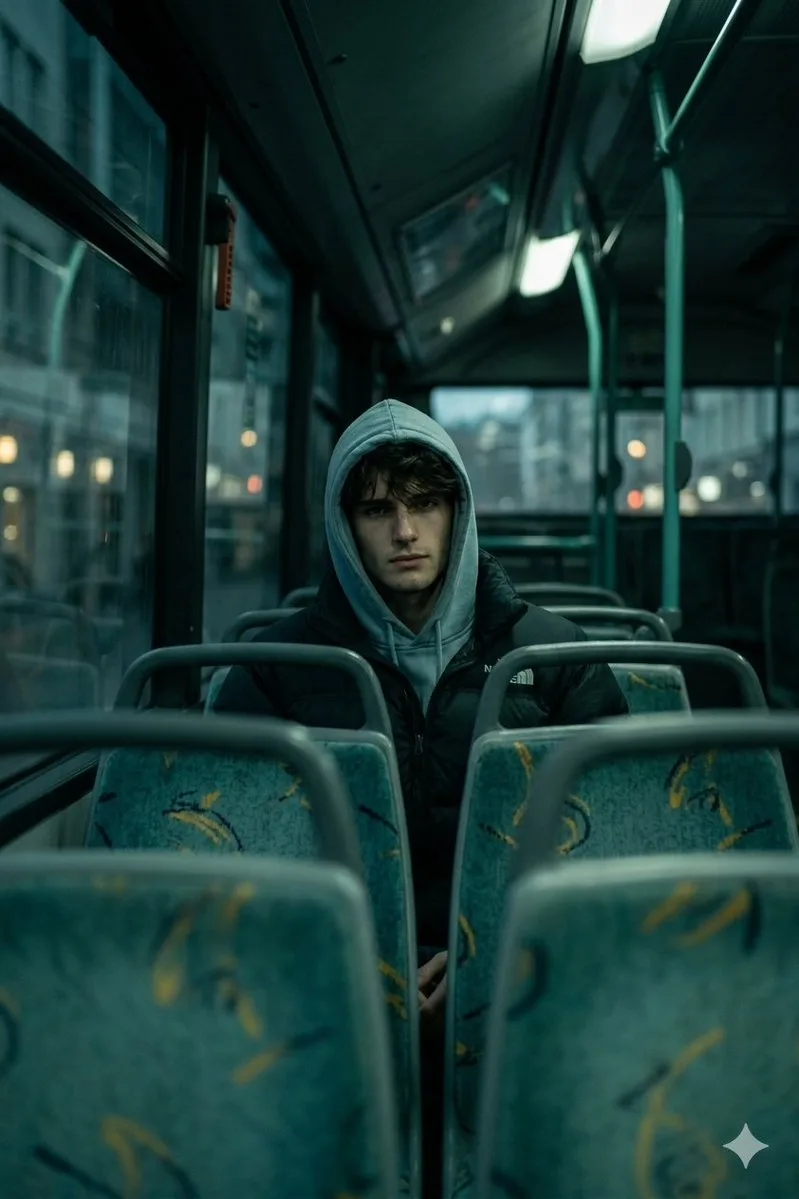Cinematic interior shot ai portrait