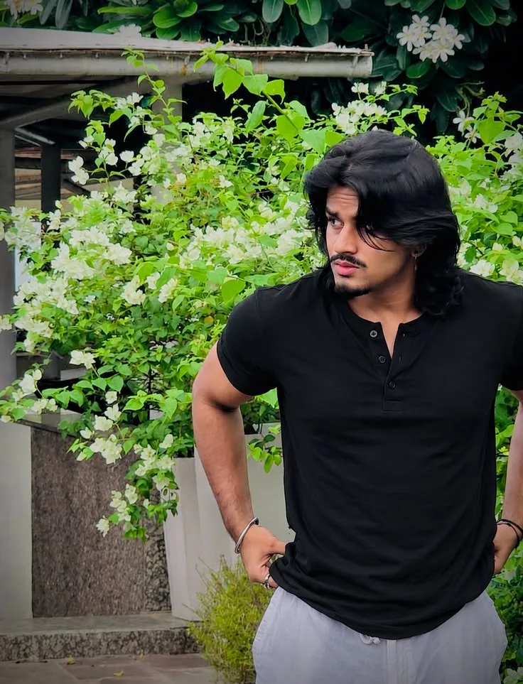 Moody Black Outfit 🖤 | Aesthetic Garden Portrait
