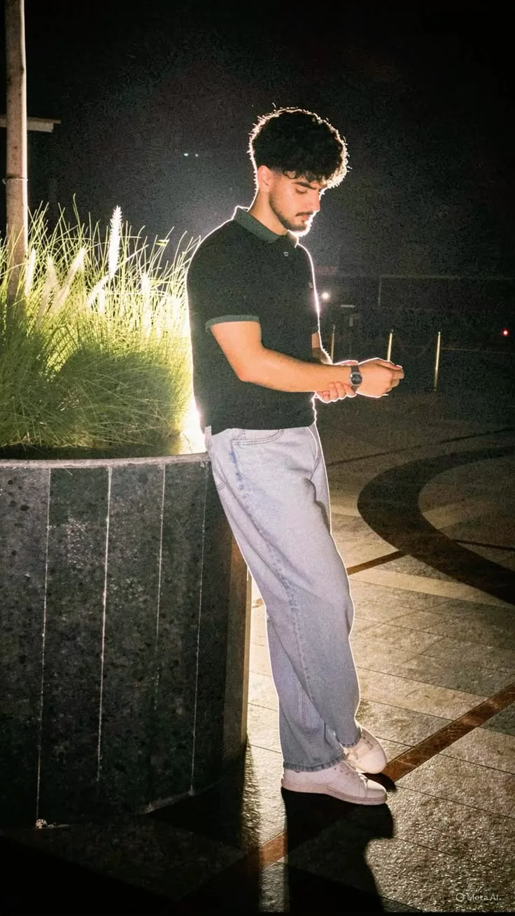 Cinematic Night Portrait | Stylish Boy Aesthetic Photography