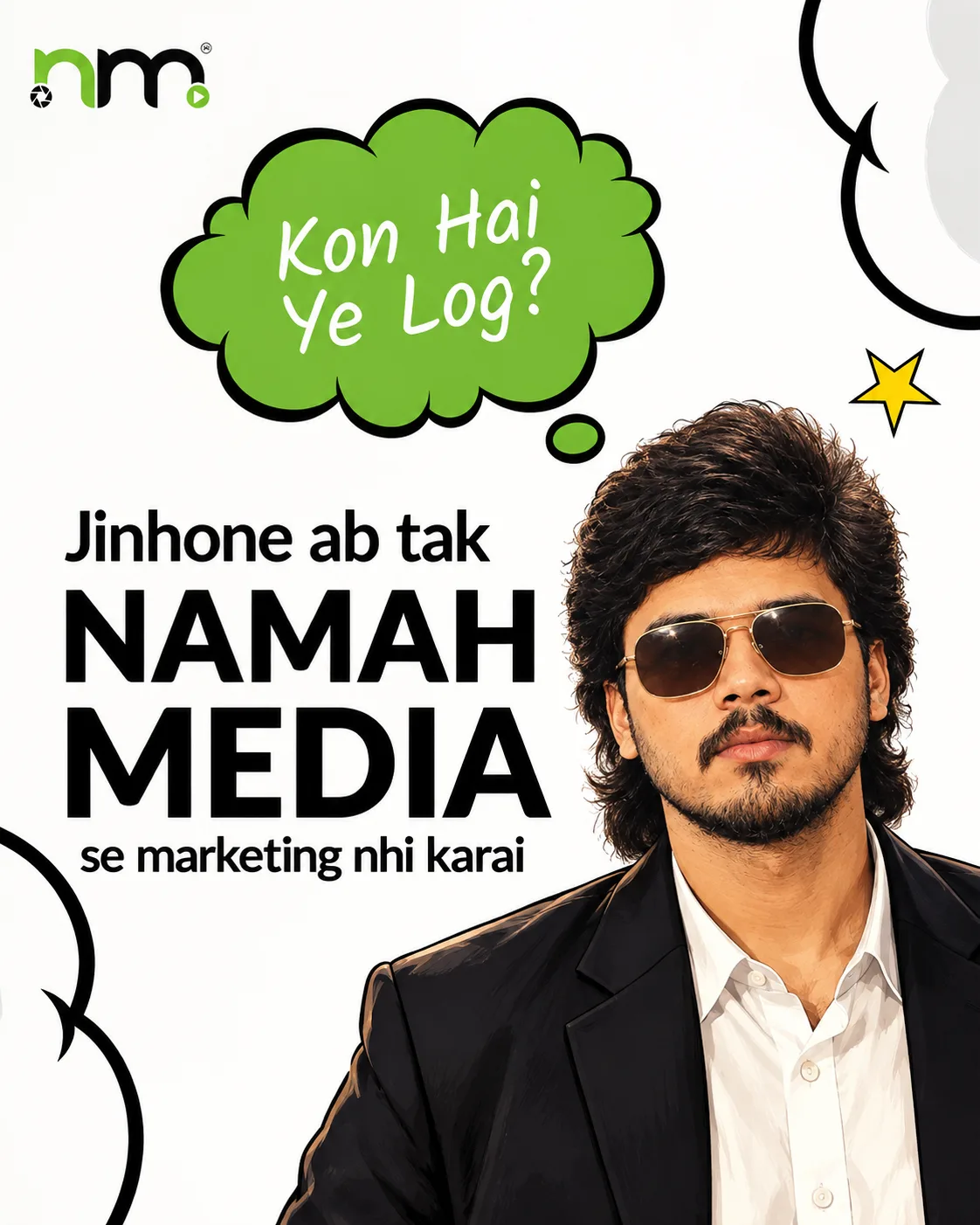 Creative Marketing Poster – Namah Media 🎨📢