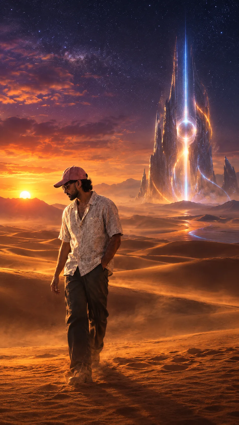 Desert blend cyber world