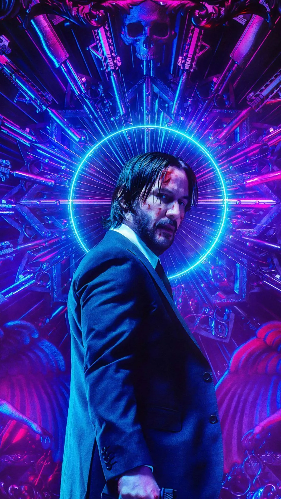 EXACT NEON CYBERPUNK ACTION PORTRAIT