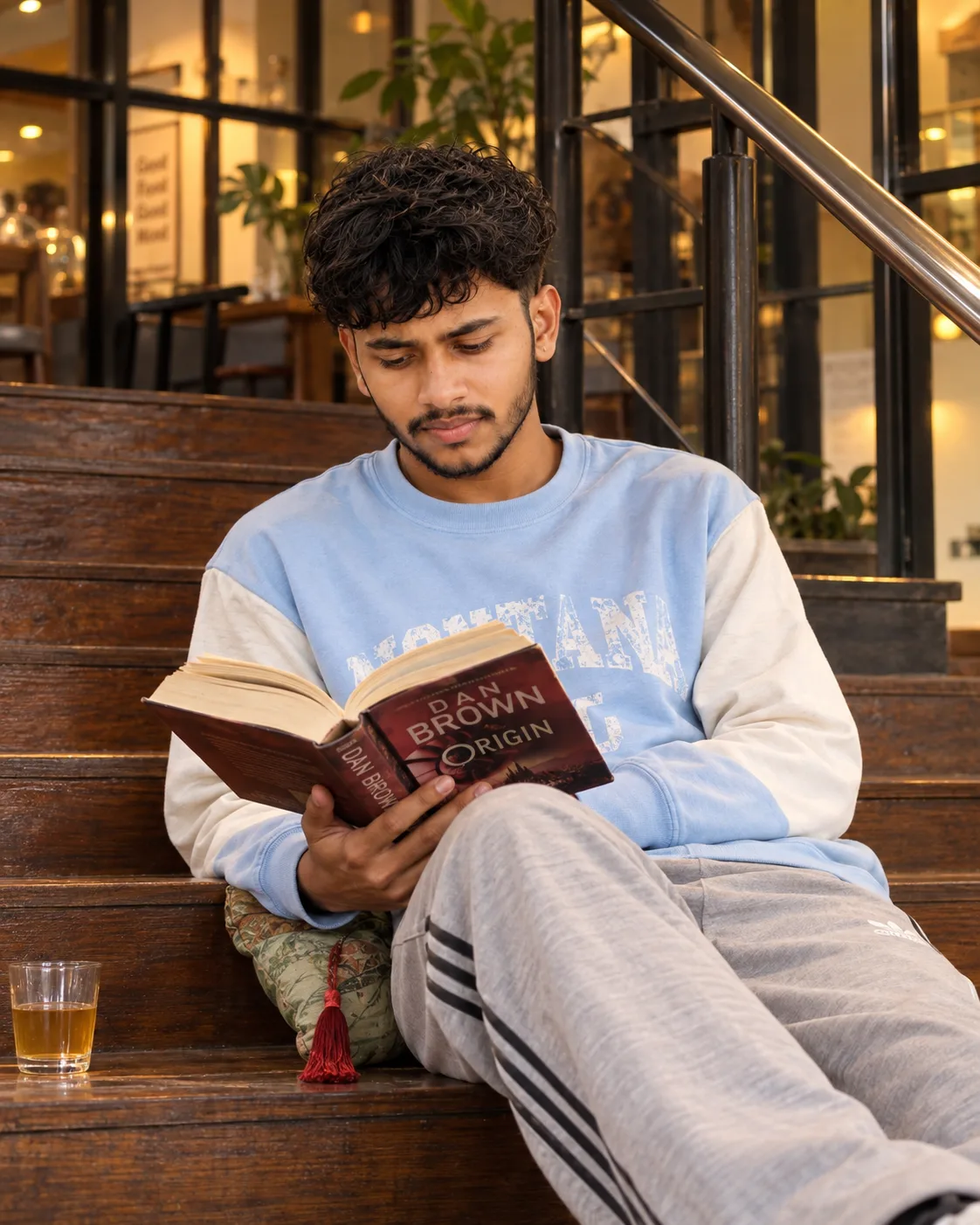 Ultra-Realistic Cinematic Reading Portrait