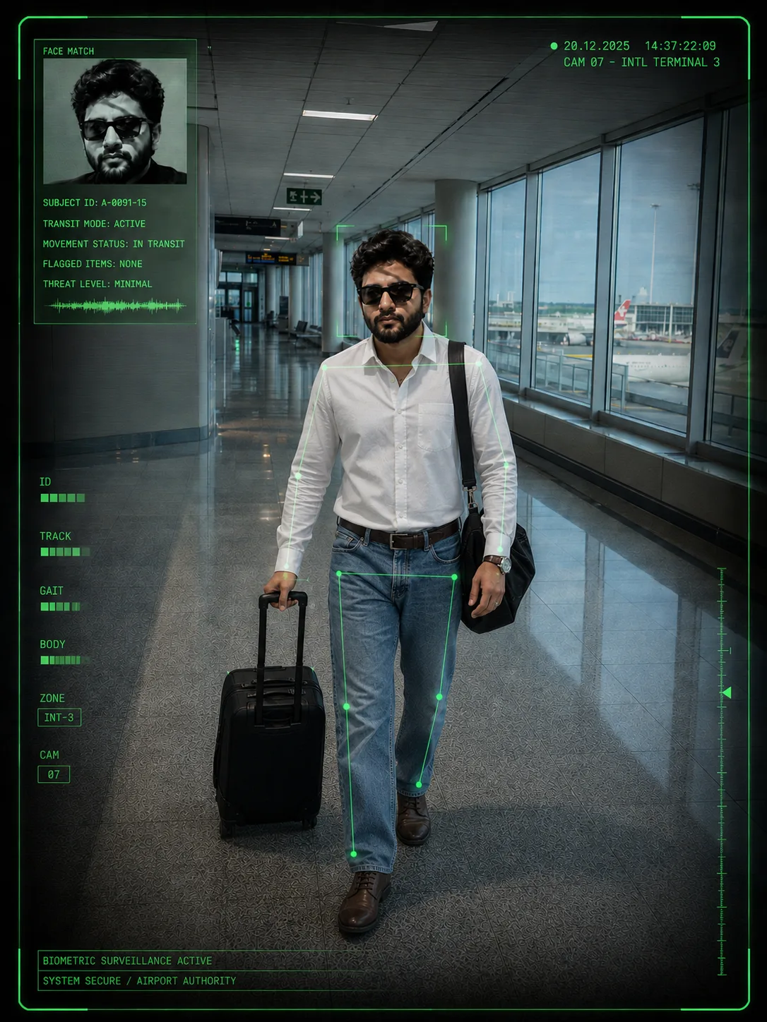 Biometric Surveillance in Terminal 3