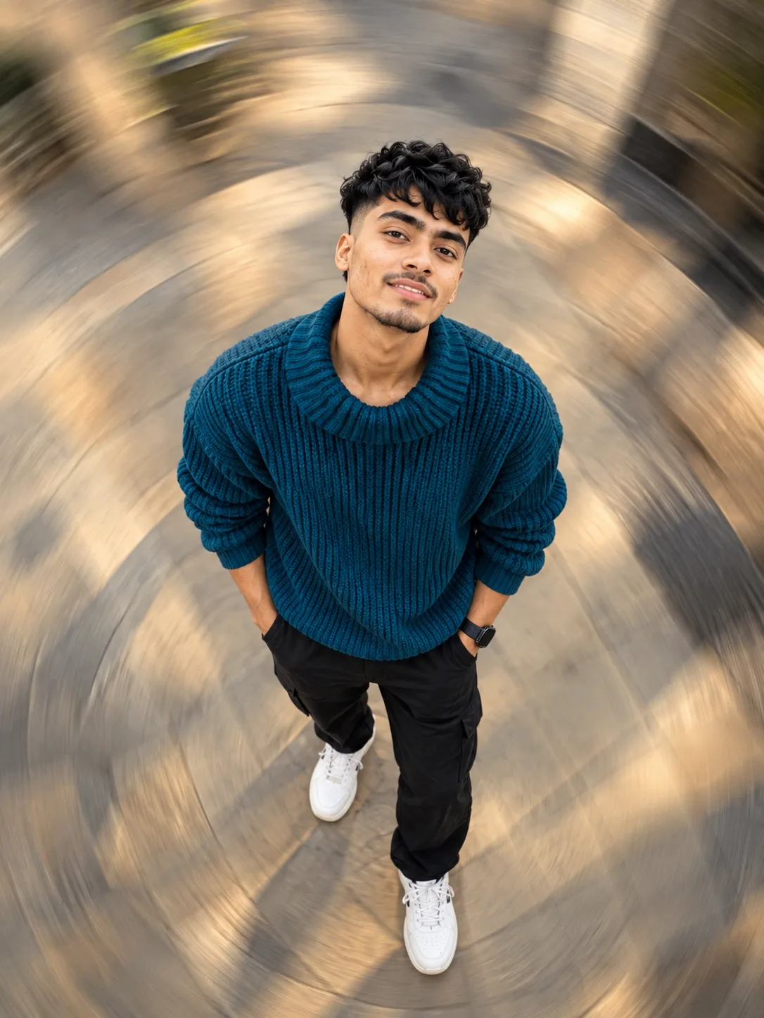 Cinematic High angle potrait