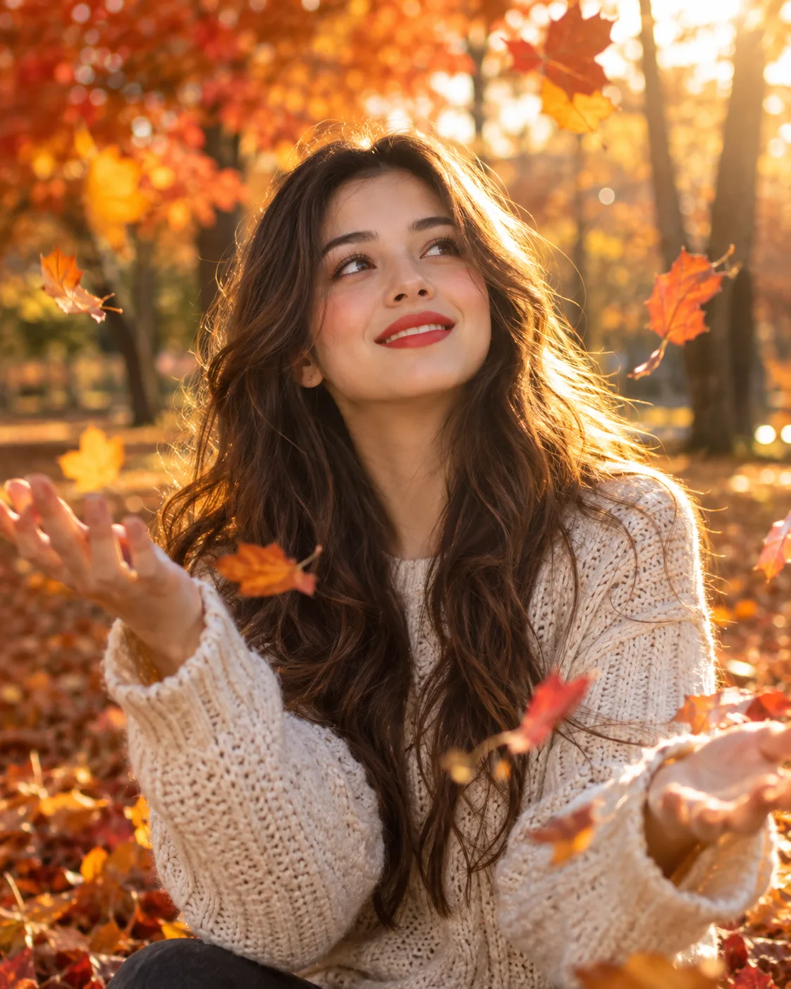 Suggested for you Follow A photorealistic autumn portrait of a beautiful