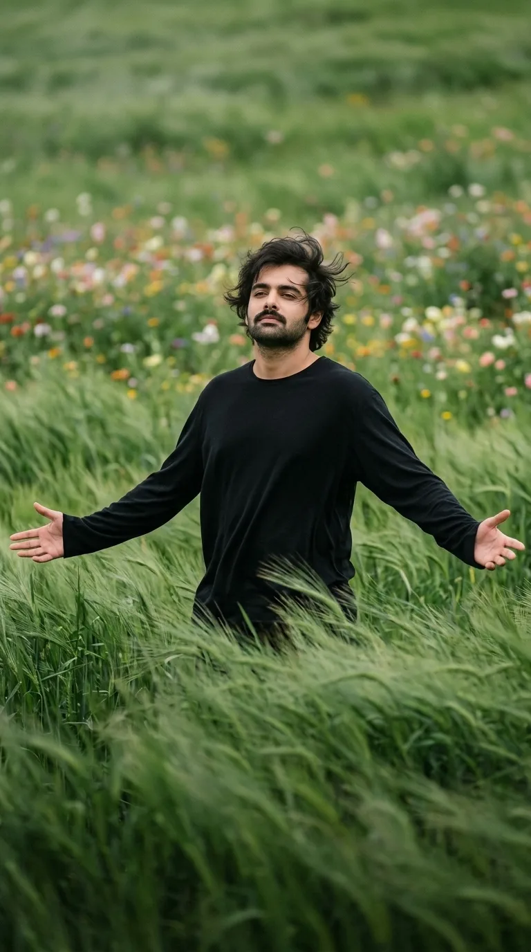 The countryside grass field