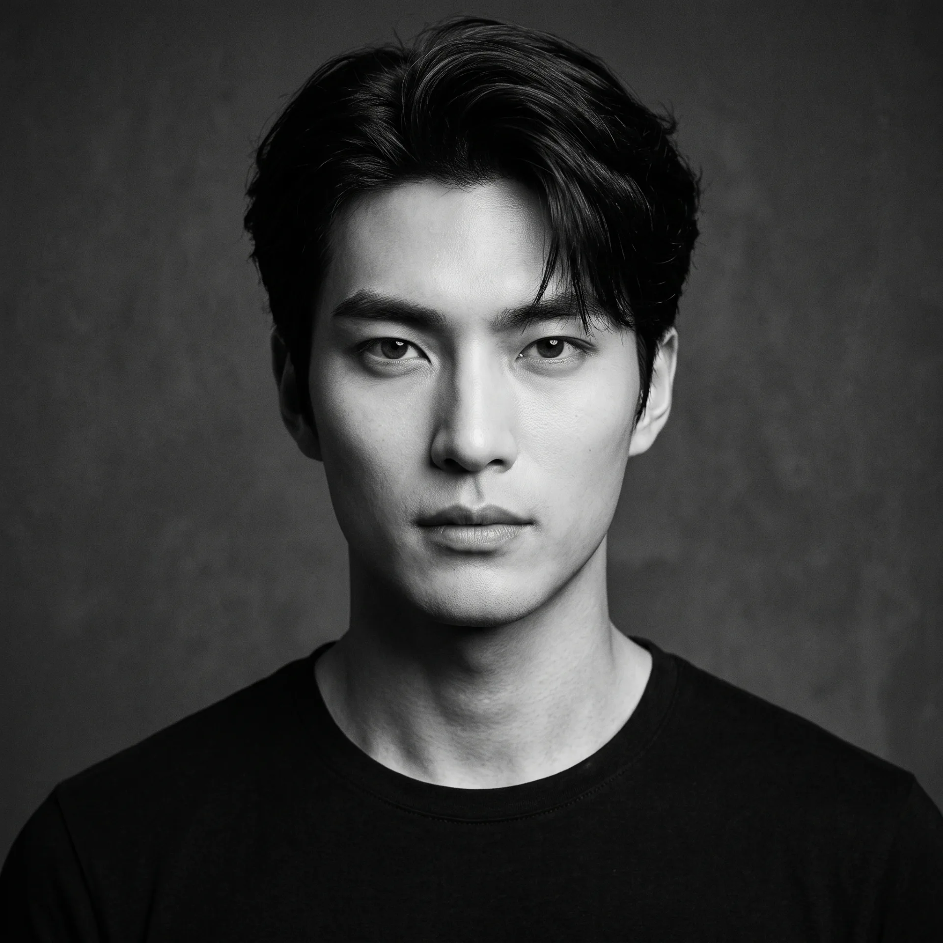 Black & White Character Portrait