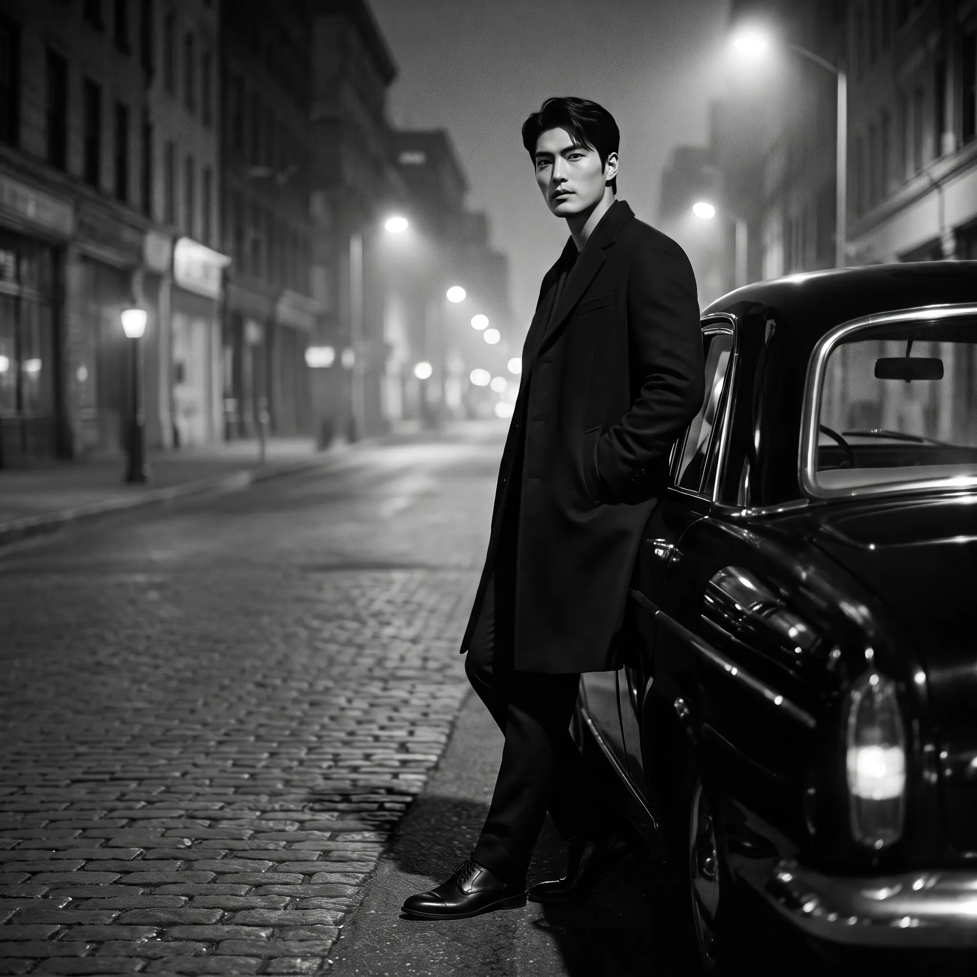 Noir Drive — Midnight Cinematic Portrait