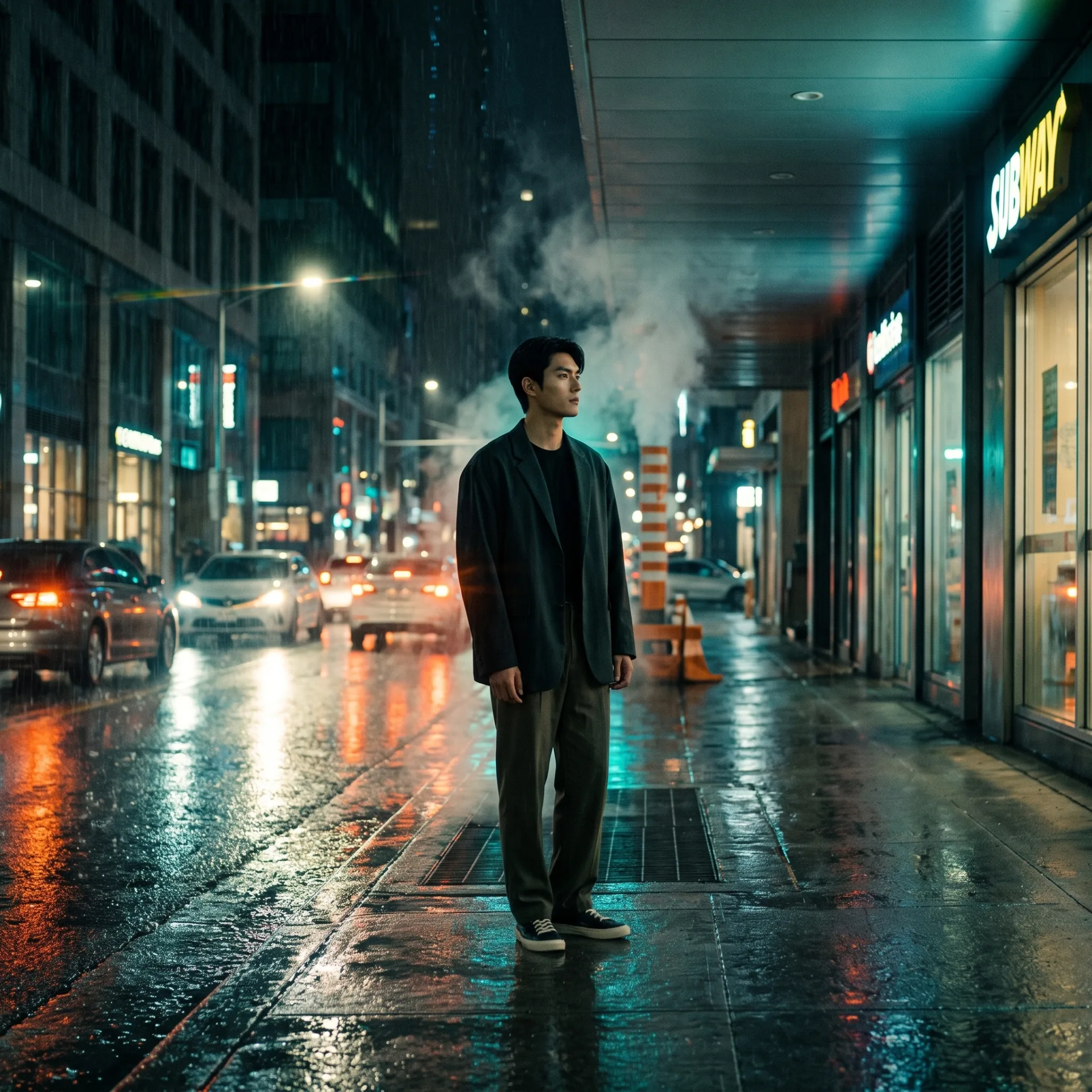Neon Rain — Night Film Still