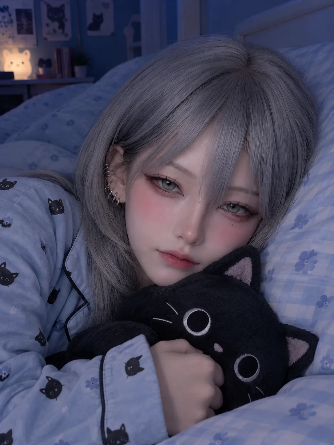 “Sweet Dreams in Blue 💙🌙”