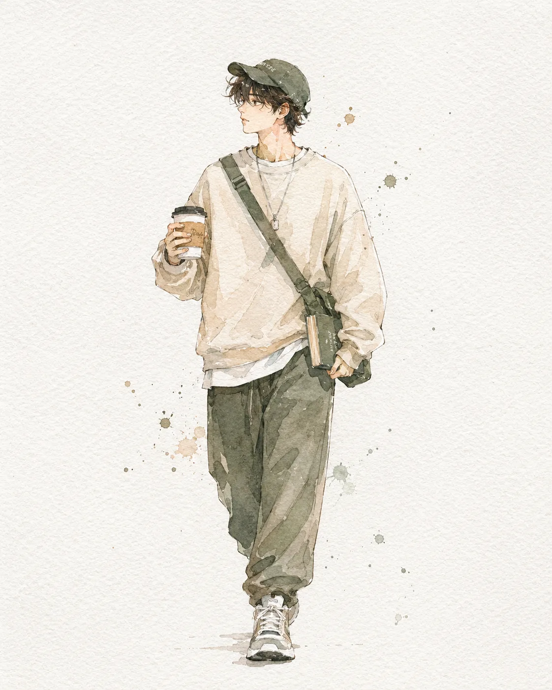 Japanese-Inspired Watercolor Art