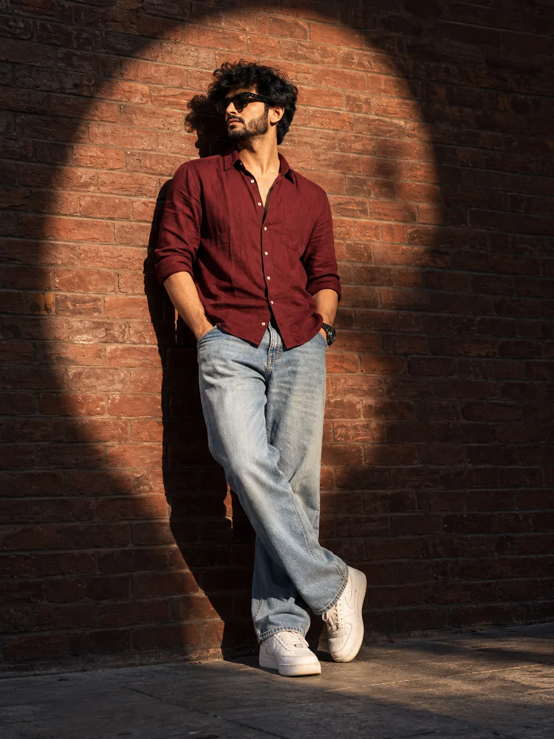 Spotlight in Burgundy | Cinematic Street Style