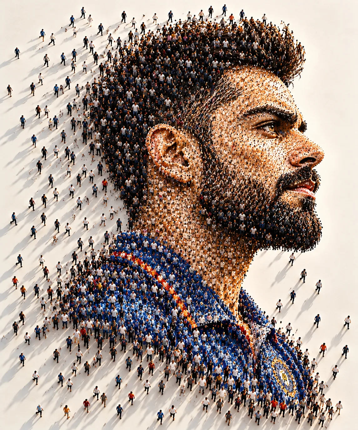 The Shape of Humanity — A Surreal Crowd Portrait
