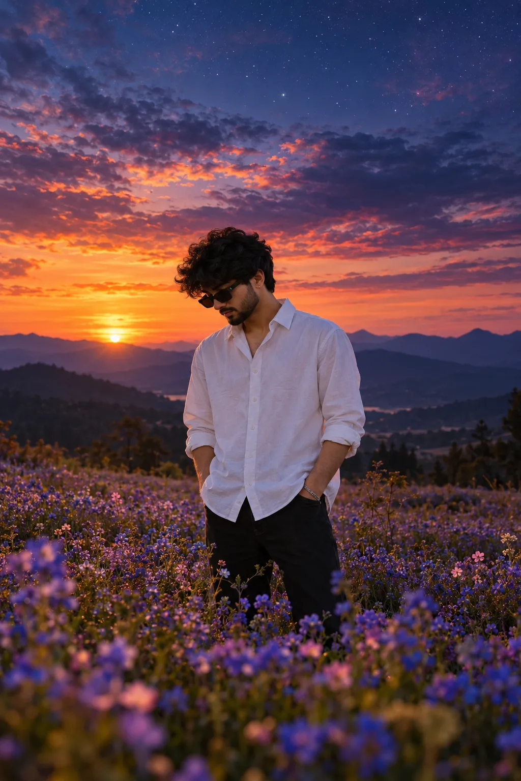 Lost in the Colors of Twilight 🌌💜