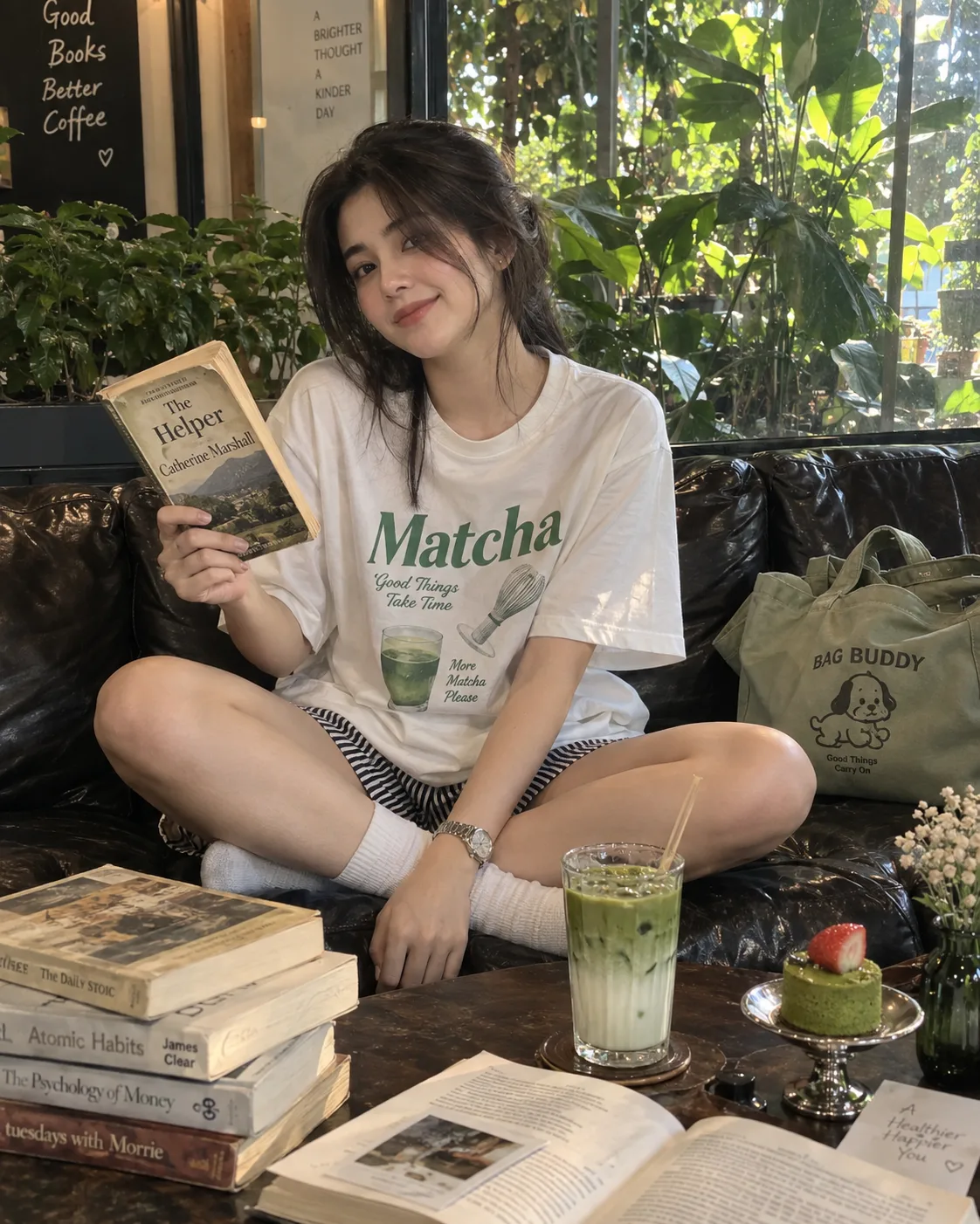 Matcha, Books & Slow Afternoons ๐ต๐