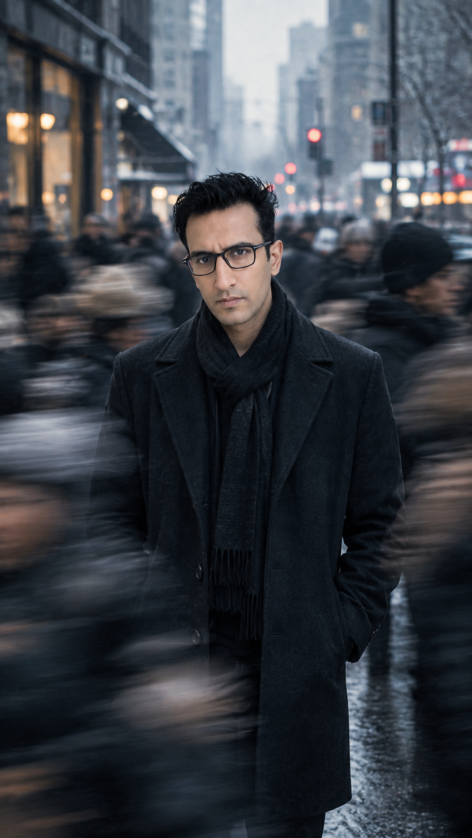 Alone in the Moving Crowd