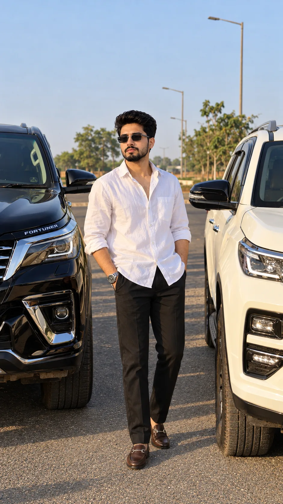SUV Fortuner Realistic Outdoor Portrait