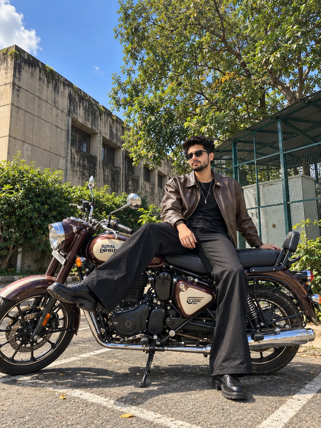 Classic '350' Bullet Outdoor Portrait