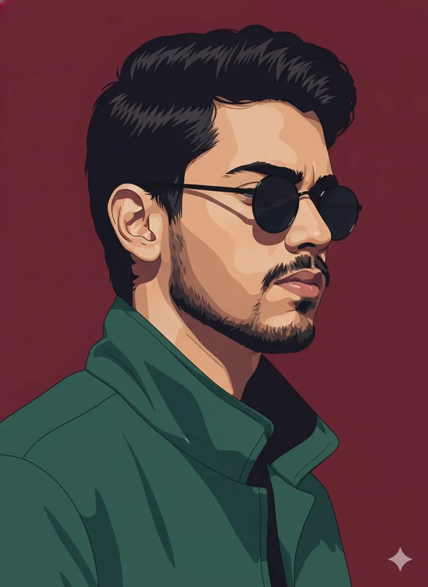 Vectorized style portrait