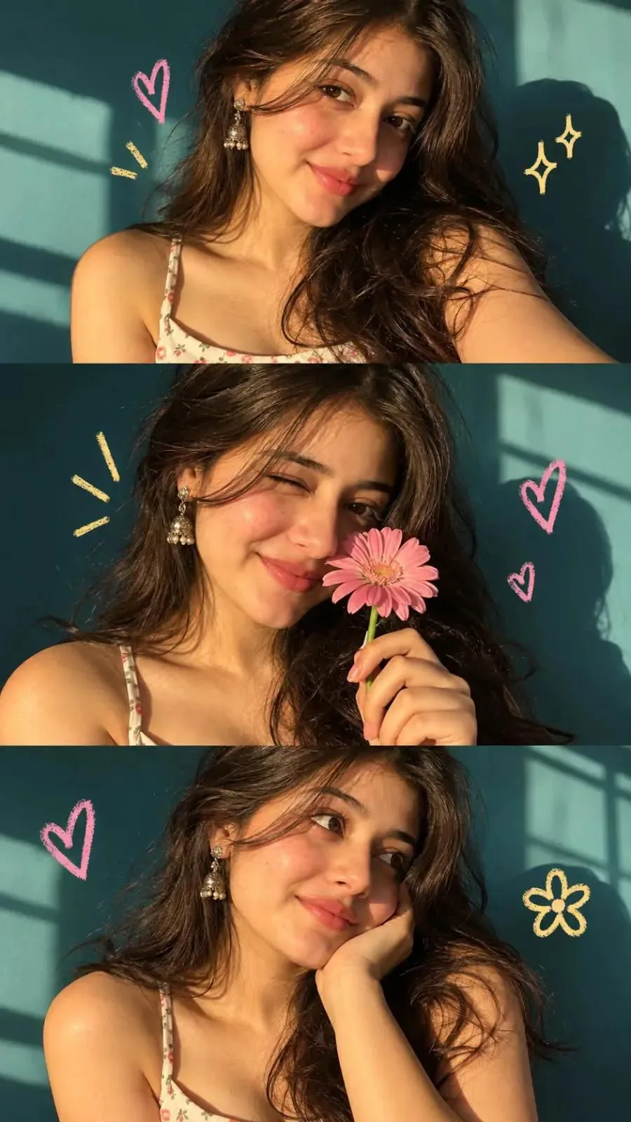 Teal-and-orange cinematic grade girls collage aesthetic portrait