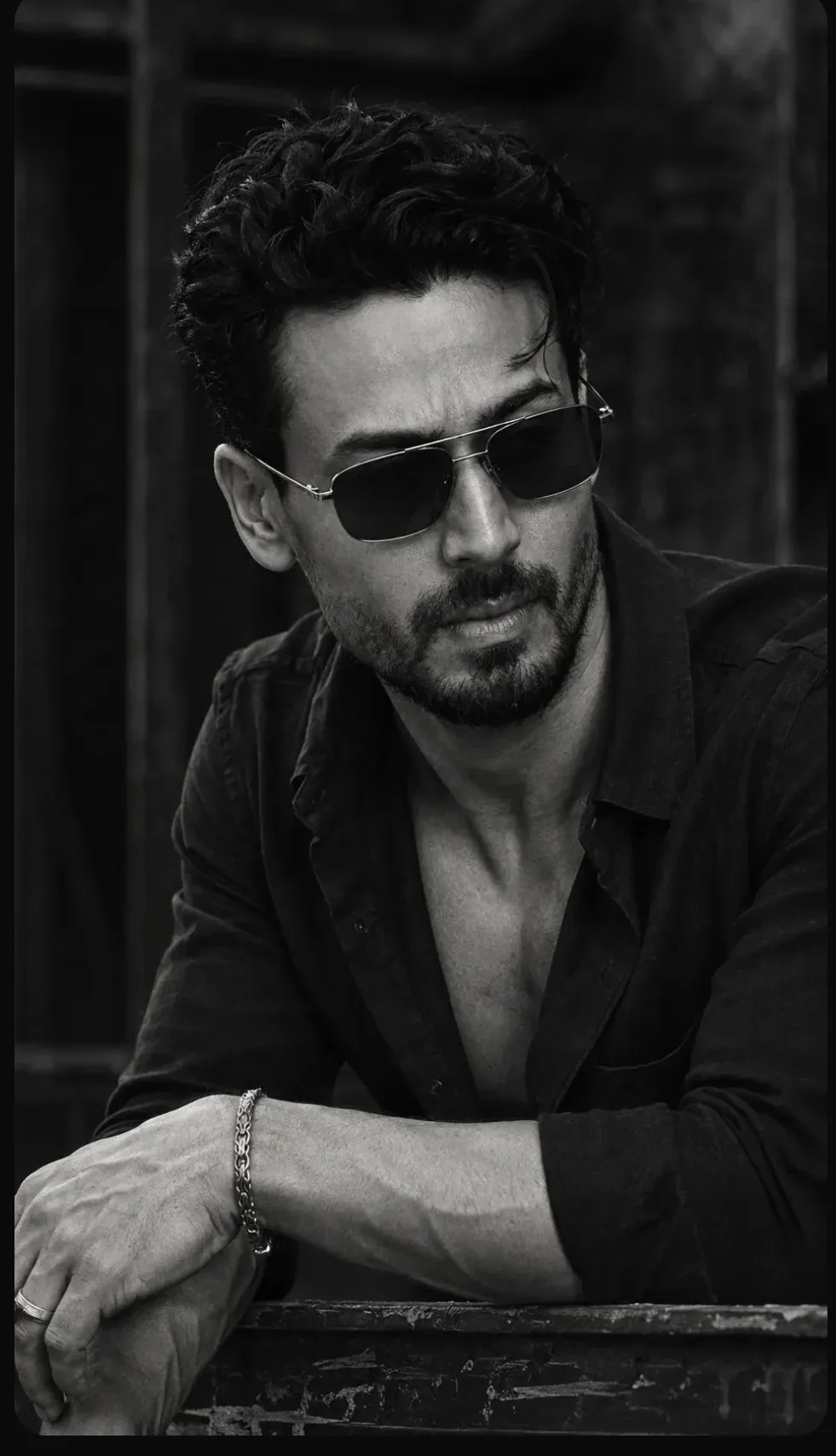 black and white, gritty portrait