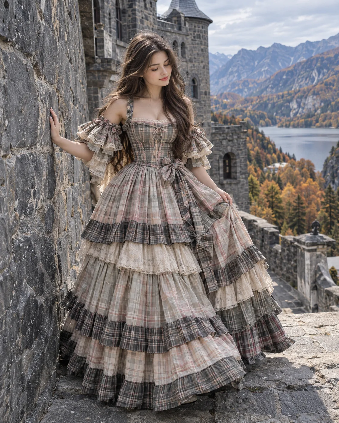 Elegant Indian Fashion — Stairway Heritage Portrait