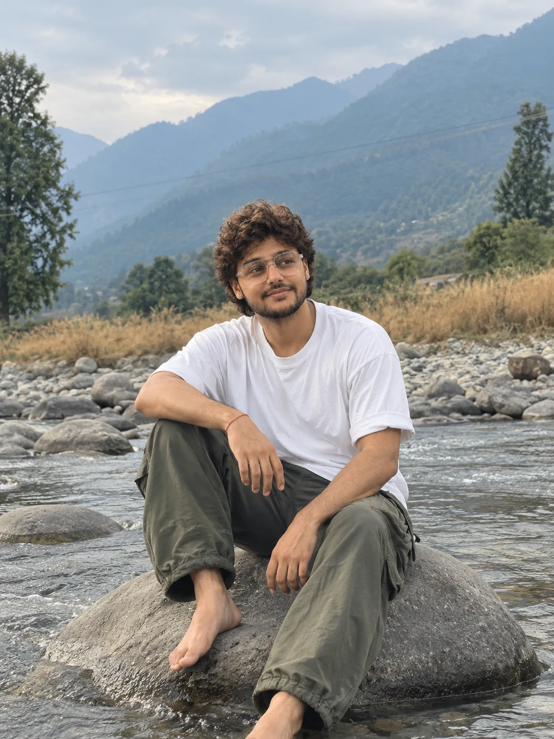 Misty Mountain River Portrait.