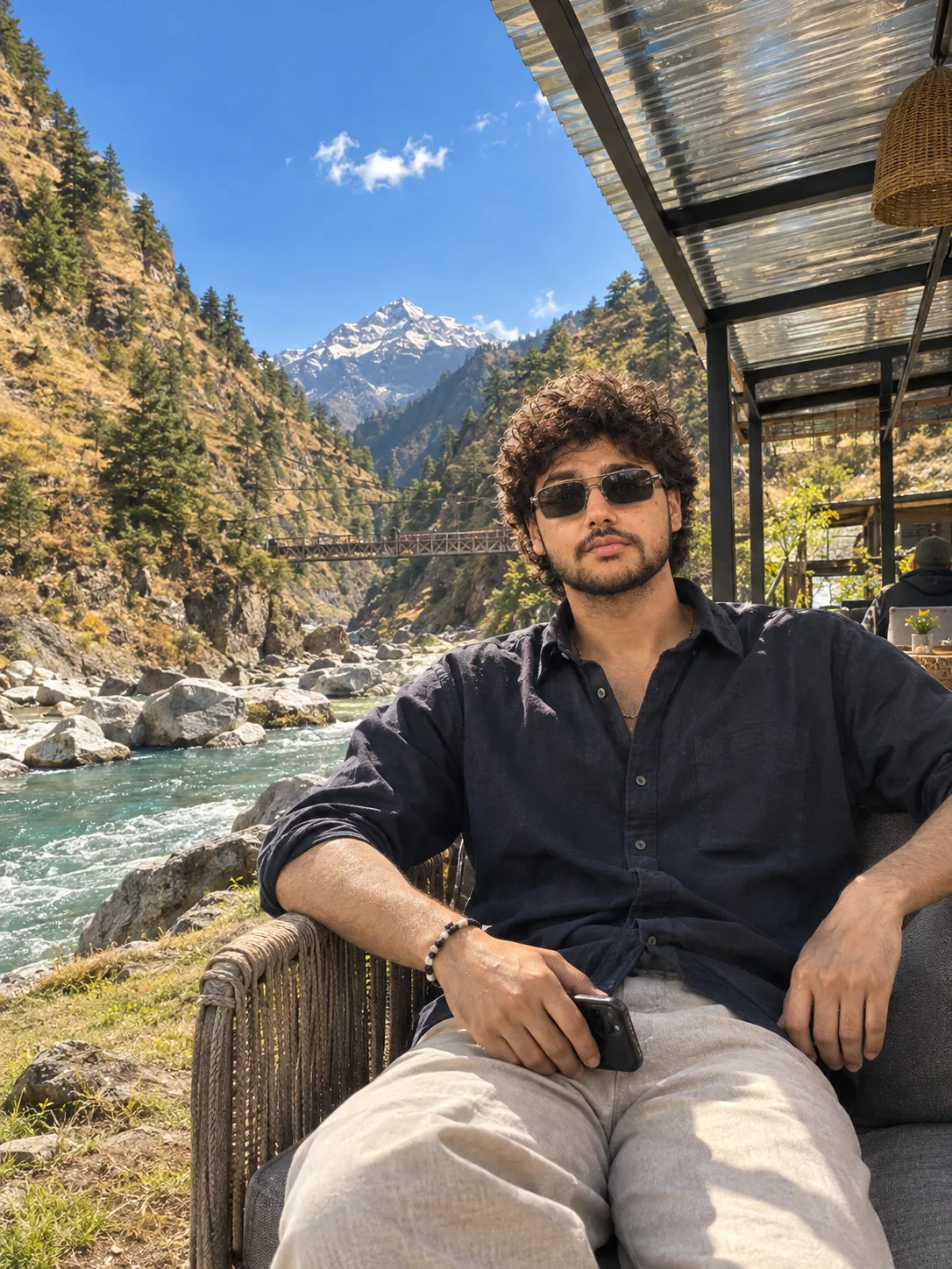 Mountain Café by the Turquoise River.