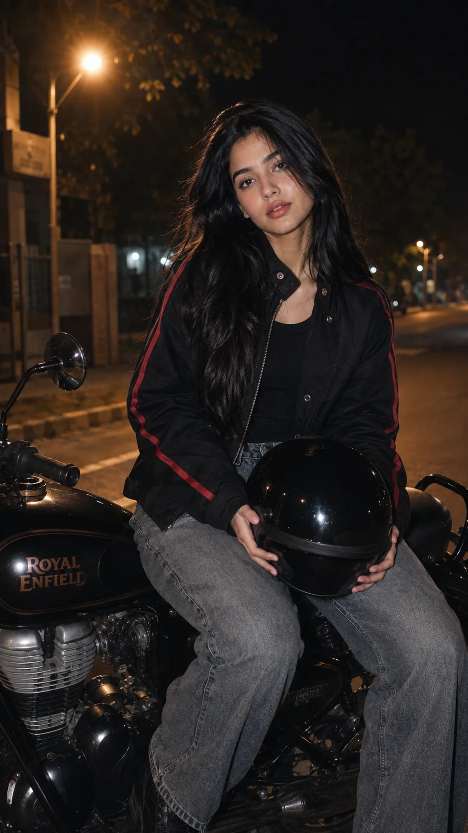 Photo shoot on royal Enfield