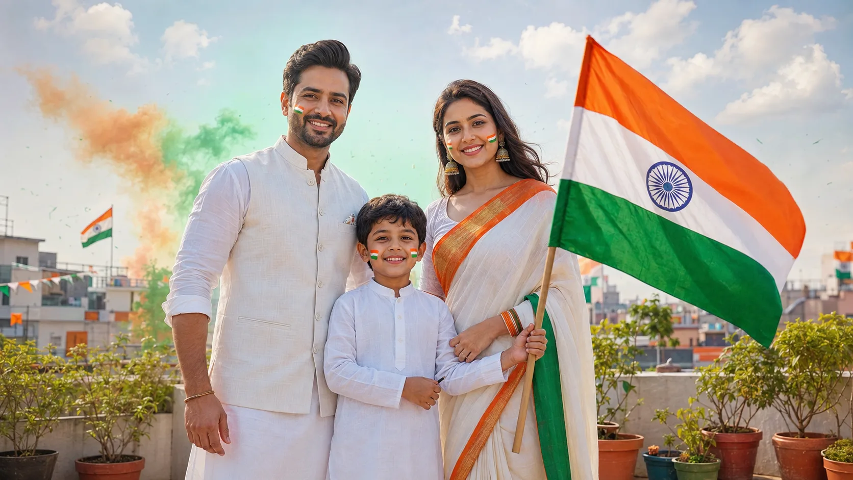 Tiranga family photo