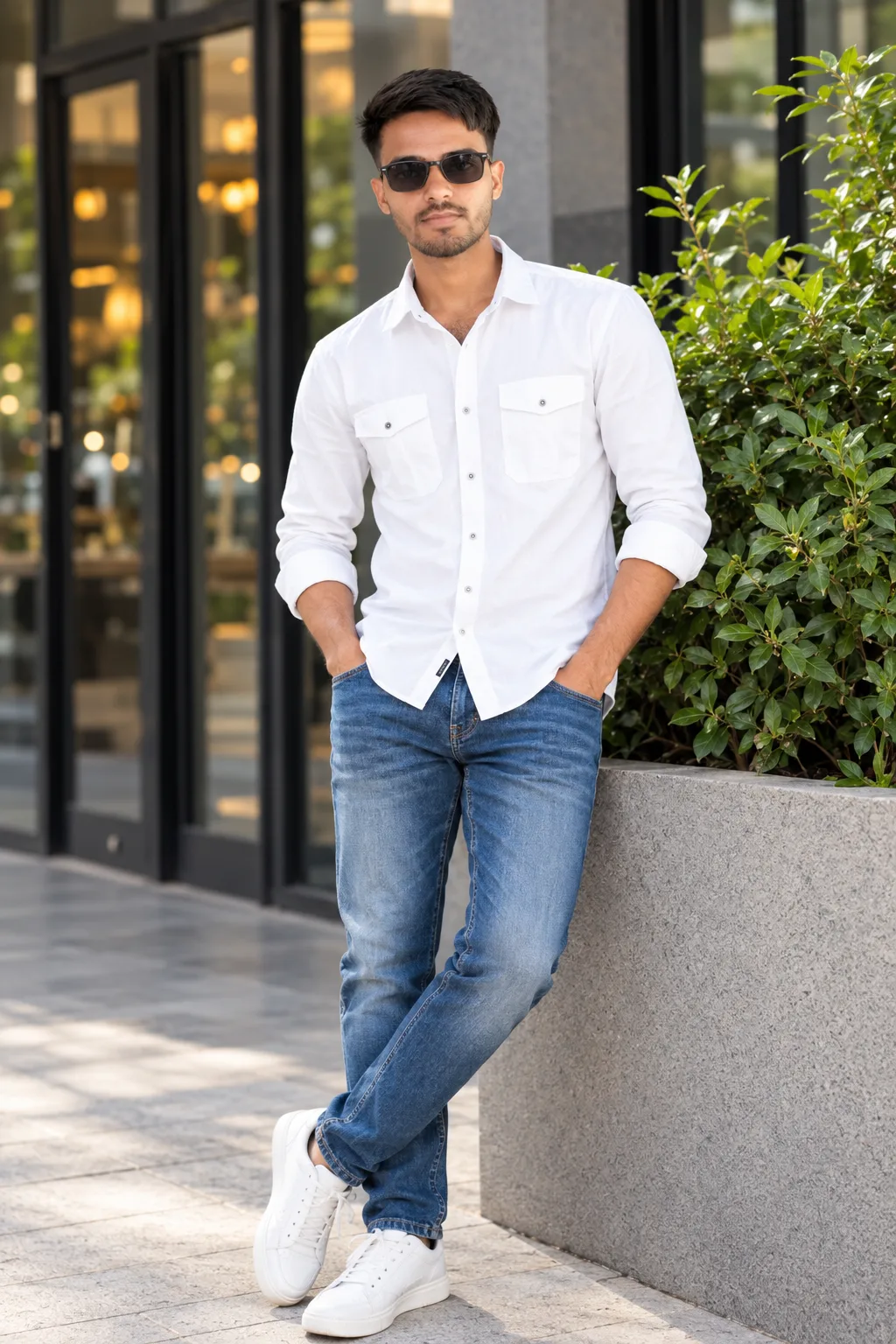 Urban Elegance | Modern Casual Men’s Fashion Portrait