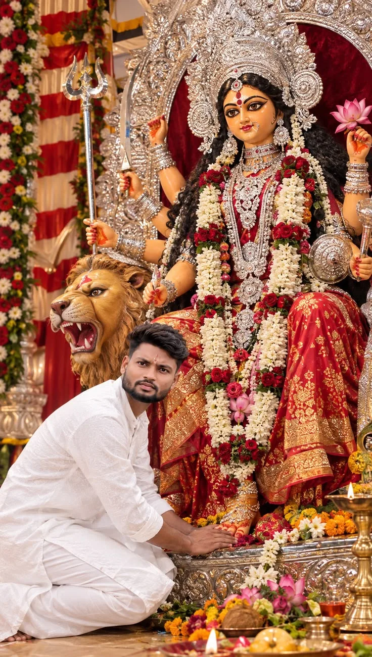 माँ दुर्गा के चरणों में 🙏🔱 | Divine Blessings of Maa Durga