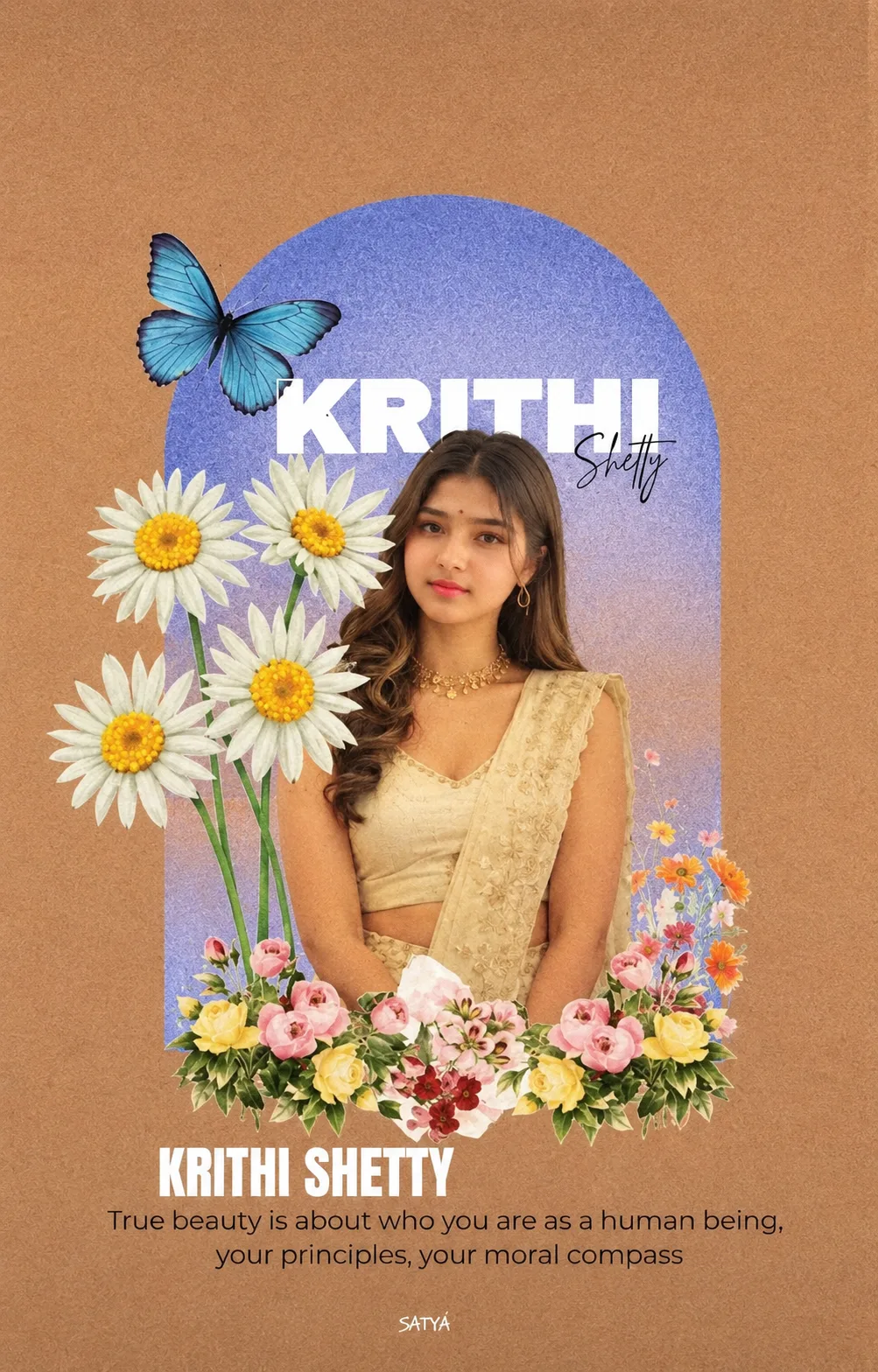 Floral Elegance – Vintage Editorial Poster