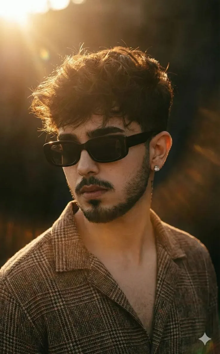 photo of a young man with short