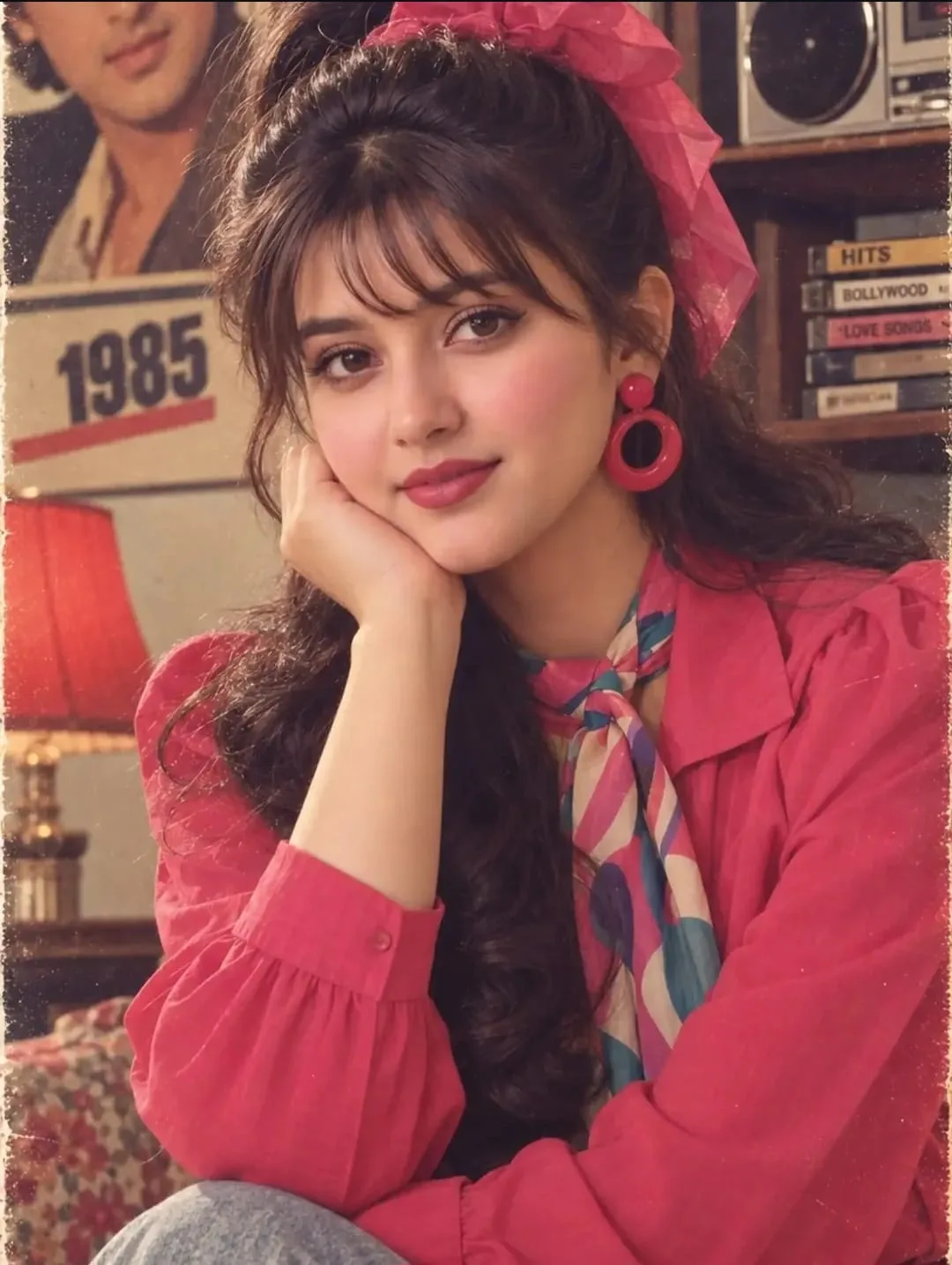 Mid-1980s young South Asian woman
