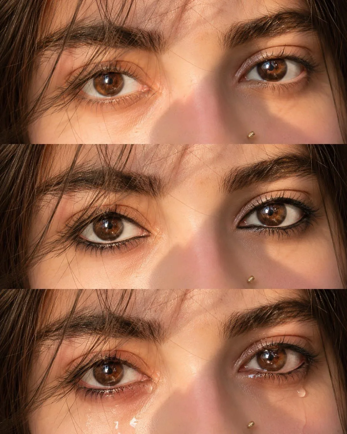 Cinematic Eyes Collage Phot Ishq Mubarak Prompt The story behind this one: this uses the same eyes-only triptych idea a