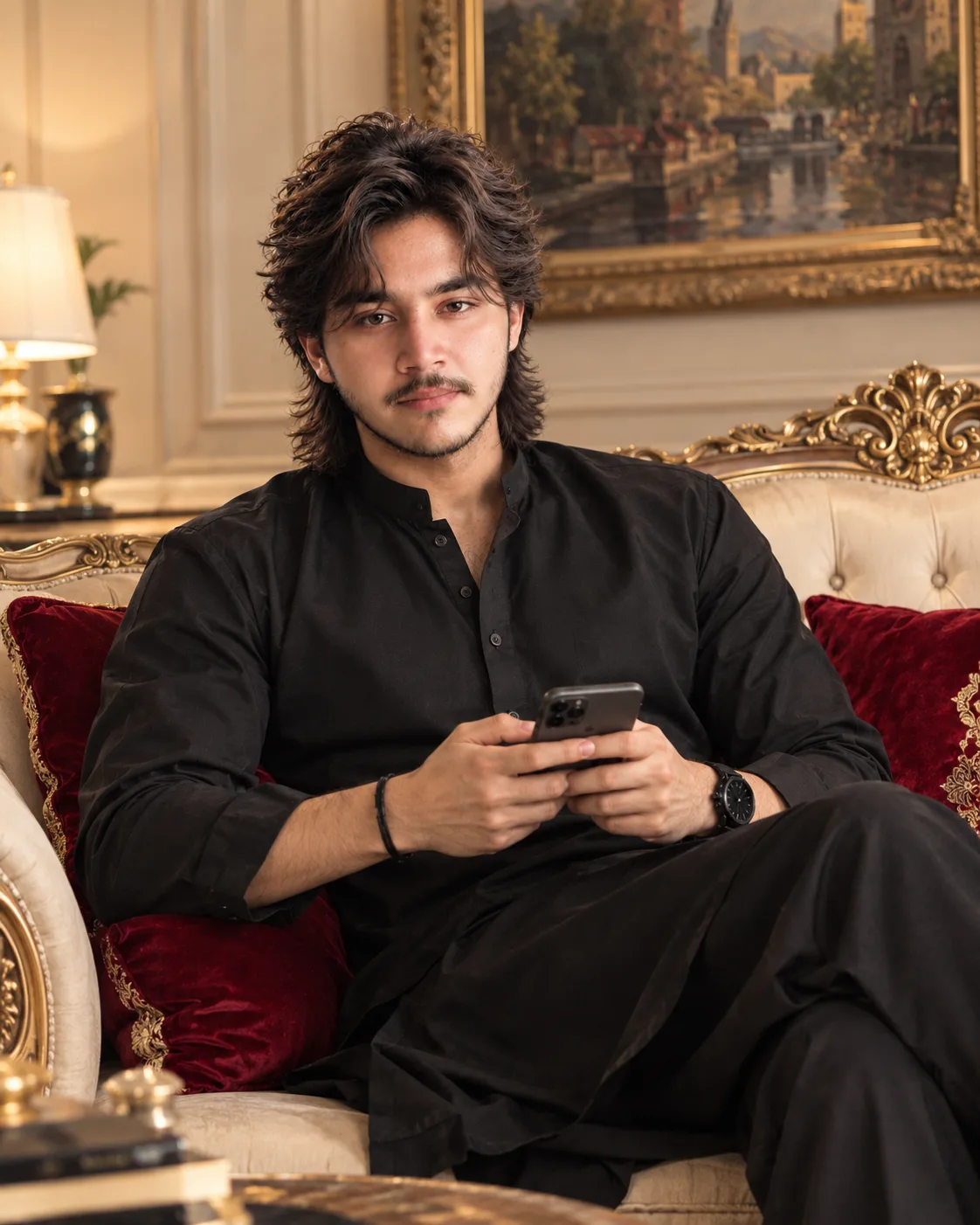 Royal Elegance — A Timeless Desi Gentleman 👑🖤